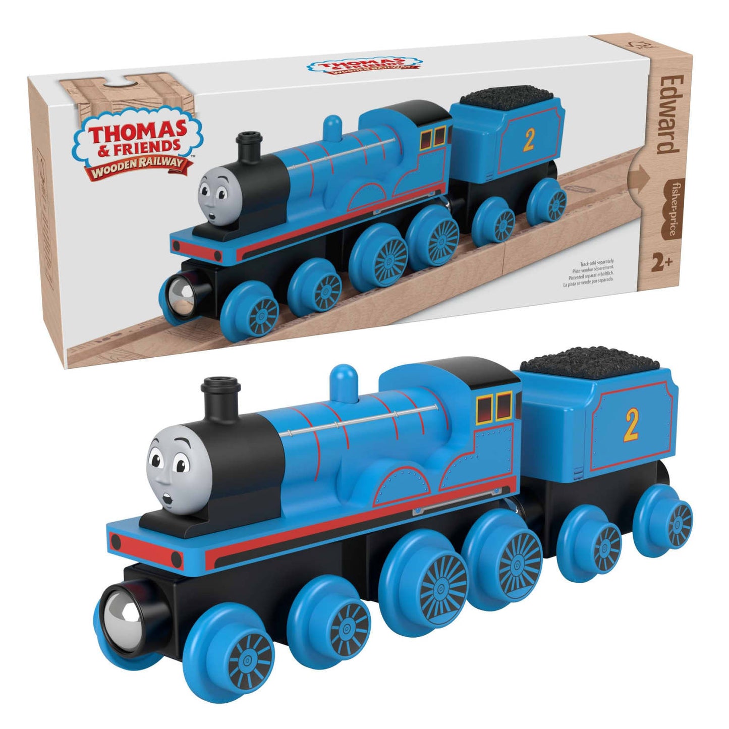 Thomas & Friends Wooden Railway Edward Engine And Coal Car
