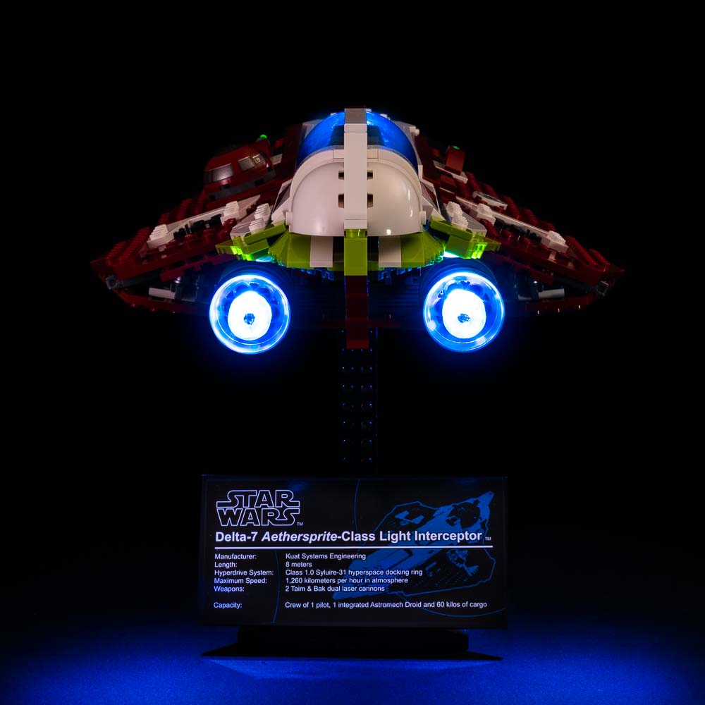 Light My Bricks - LIGHT KIT for LEGO UCS Obi-Wan's Jedi Starfighter 10215