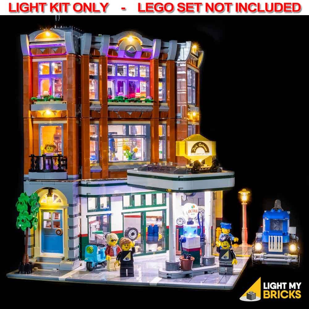 Light My Bricks - LIGHT KIT for LEGO Corner Garage 10264