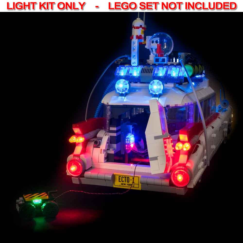 Light My Bricks - LIGHT KIT for LEGO Ghostbusters Ecto-1 10274 Light & Sound & Remote Control Kit