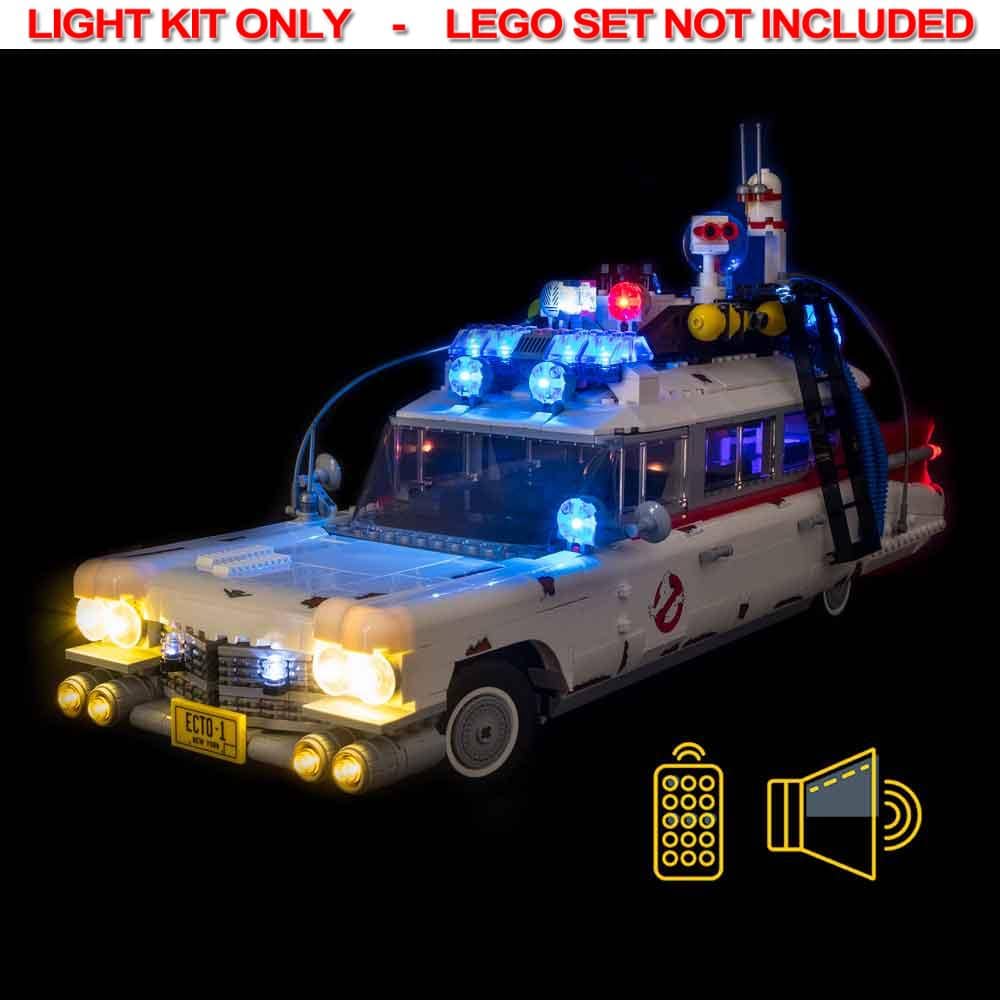Light My Bricks - LIGHT KIT for LEGO Ghostbusters Ecto-1 10274 Light &amp; Sound &amp; Remote Control Kit