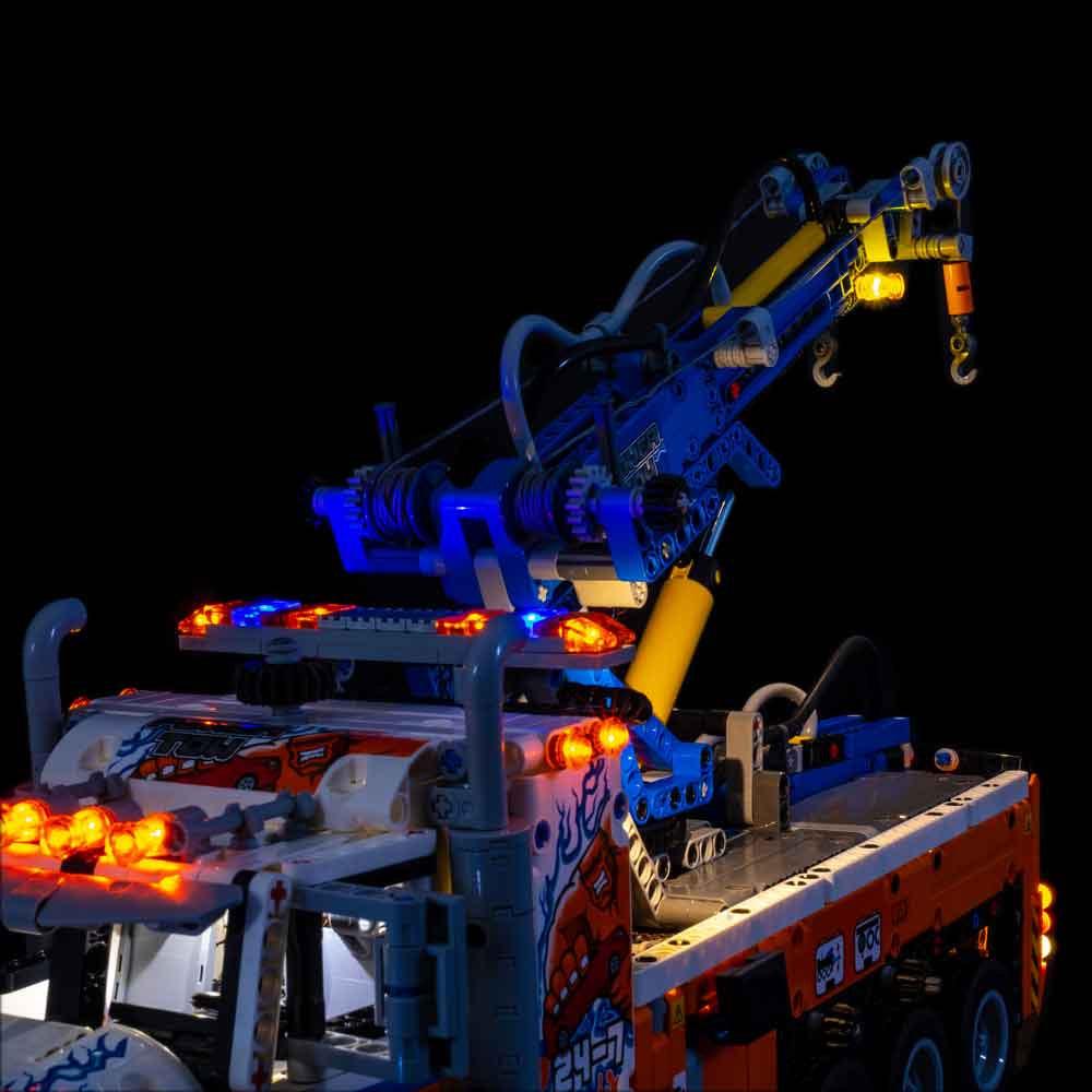 Light My Bricks - LIGHT KIT for LEGO Heavy Duty Tow Truck 42128