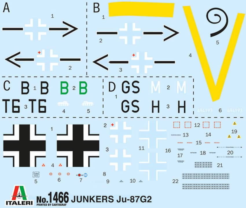 Italeri - 1:72 Junker Ju 87 G-2 Kanonenvogel