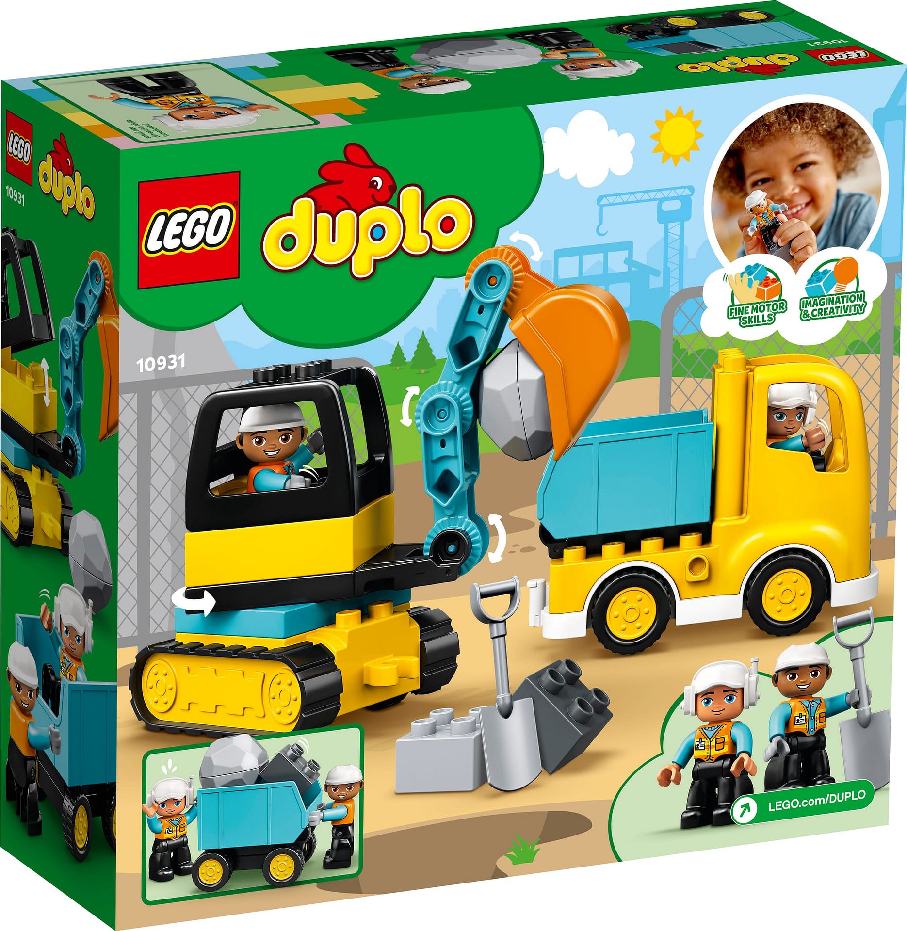 LEGO 10931 Truck & Tracked Excavator - DUPLO