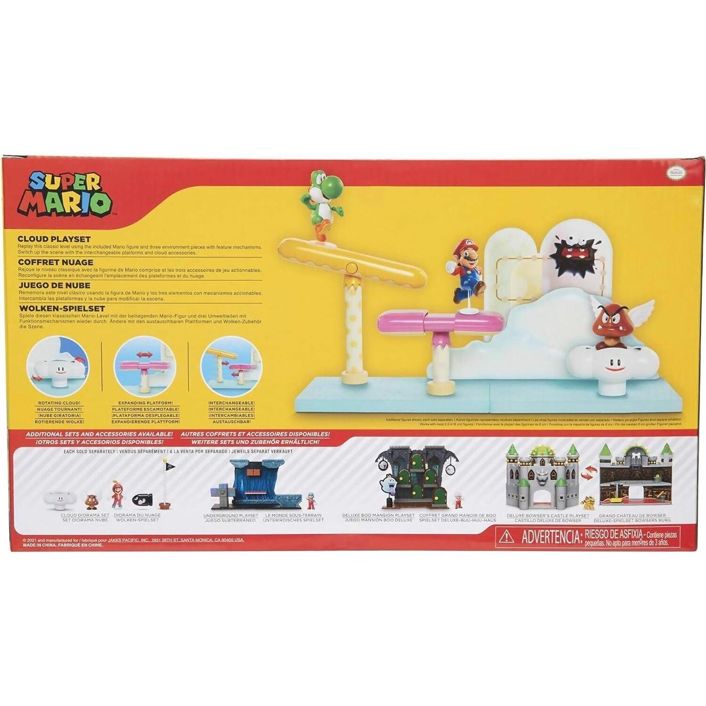 Nintendo - Super Mario 2.5-inch Cloud Playset