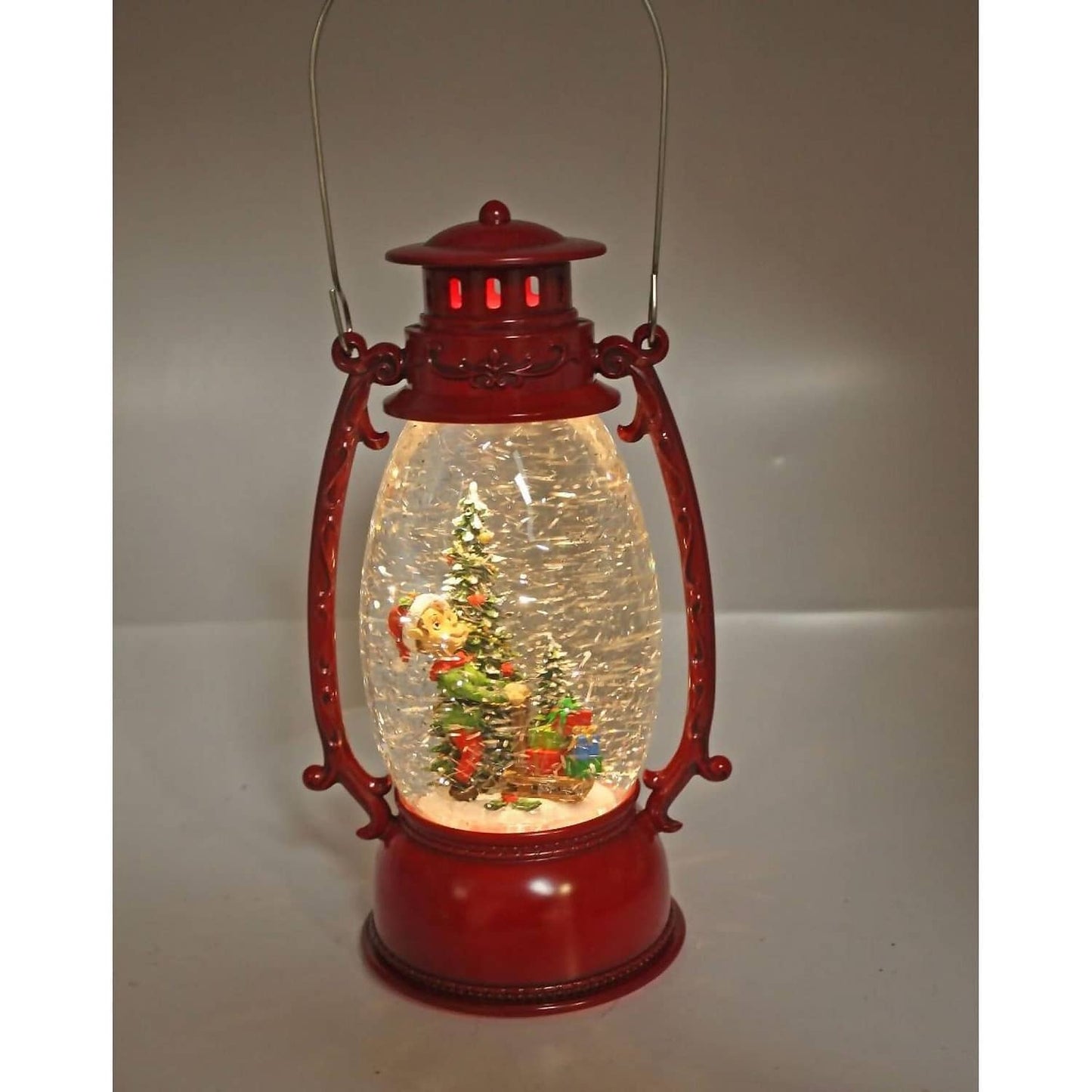 Cotton Candy - Xmas Red Oval Lantern Elf