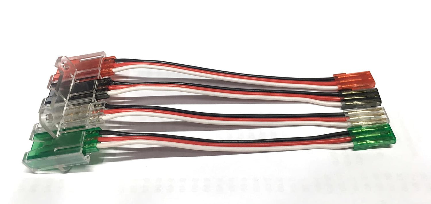 TY1 -  EXTENSION LEAD 4X 100MM + HOLDER 1 EACH COLOR TY40701