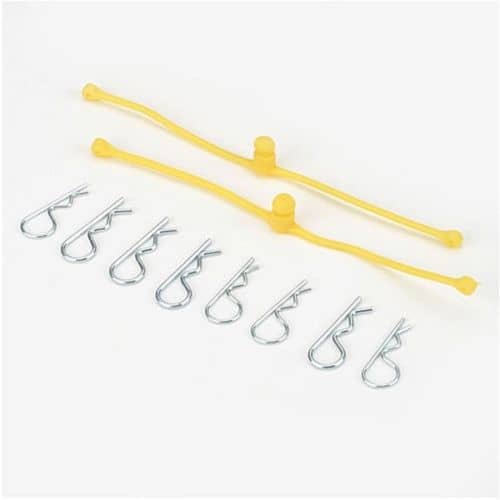 DUBRO -  BODY KLIP RETAINERS YELLOW 2PC  2247