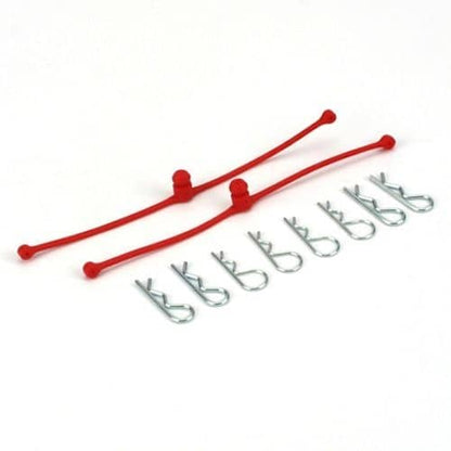 DUBRO -  BODY KLIP RETAINERS RED 2PCE  2248