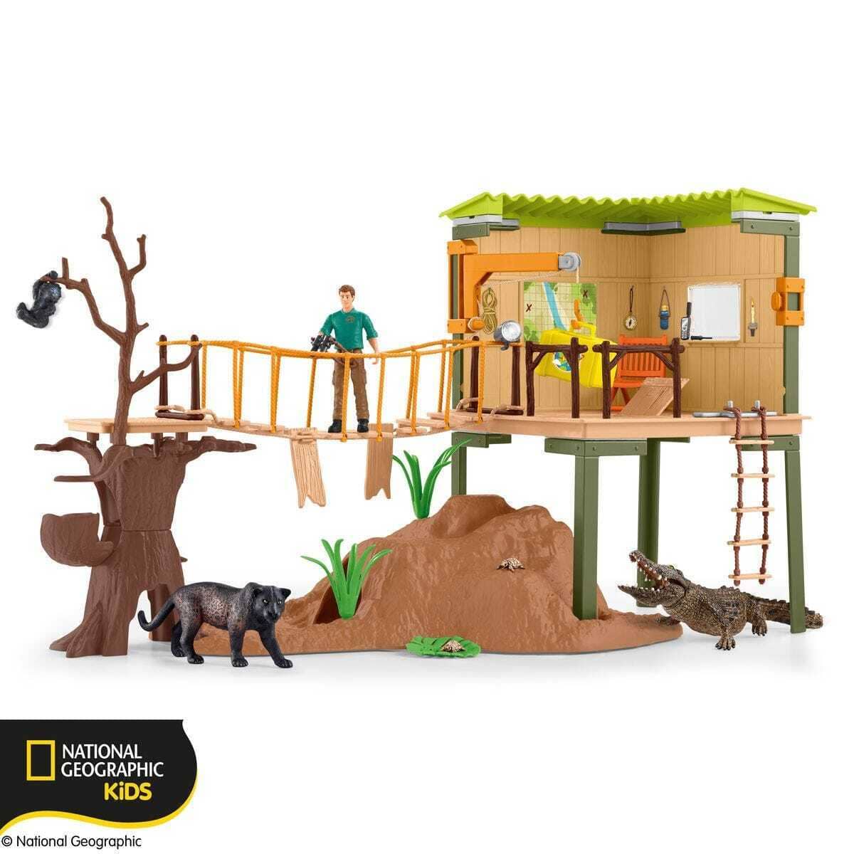 Schleich - National Geographic Kids - Ranger Adventure Station - Wild Life Figurine