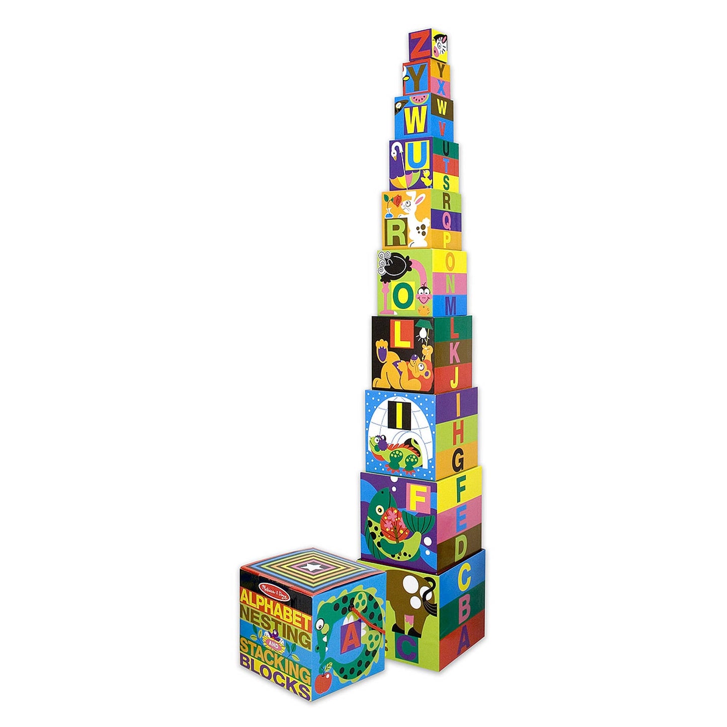 Melissa & Doug - Alphabet Nesting And Stacking Blocks