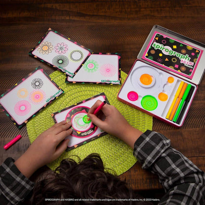 Spirograph - Neon Tin 38-pieces Kit