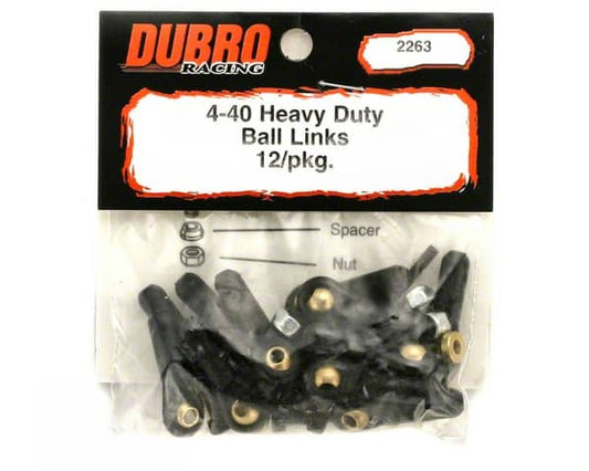 DUBRO -   BALL LINK HEAVY DUTY 12PCS  2263