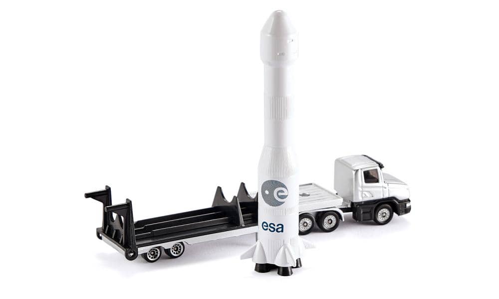 Siku - Low Loader With Rocket Transport  Load-up