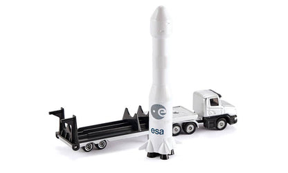 Siku - Low Loader With Rocket Transport  Load-up