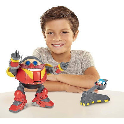 Sonic -  The Hedgehog - Giant Eggman Robot Battle Set With Catapult