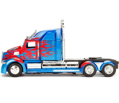 Jada Toys - Hollywood Rides 1:24 Die-Cast Optimus Prime Western Star Truck - Transformers 5 The Last Knight Collectible