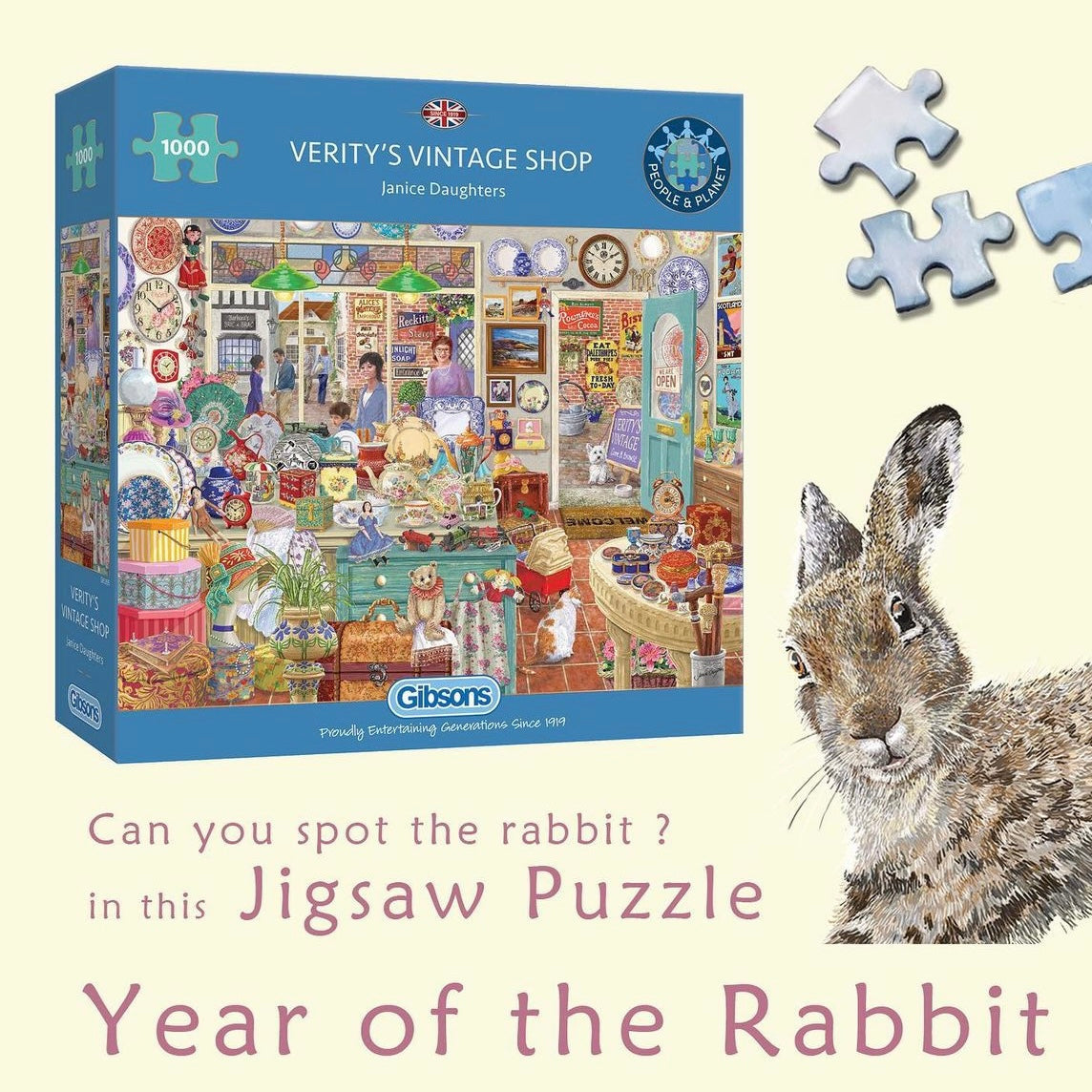Gibsons - Veritys Vintage Shop - Jigsaw Puzzle 1000 Pieces