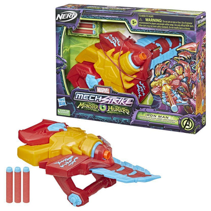 Marvel -  Avengers Mech Strike Monster Hunters Iron Man Monster Blast Blade Roleplay Hasbro