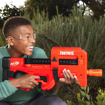 Nerf -  Fortnite Compact Smg Motorized Dart Blaster Ultra Red Wrap 8-dart Internal Clip Includes 8 Nerf Elite Foam Darts Hasbro