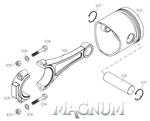 400722 (MAGNUM ENGINE PART) NEEDLE BEARING