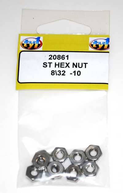 TY1 -  ST HEX NUT 8/32 - 10