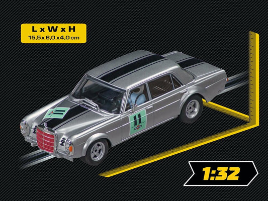 Carrera -  Evolution 1:32 - Mercedes-benz 300 Sel 6.3 Amg Preis Der Nationen 1970 No.11 Slot Car Also Suits Scalextric