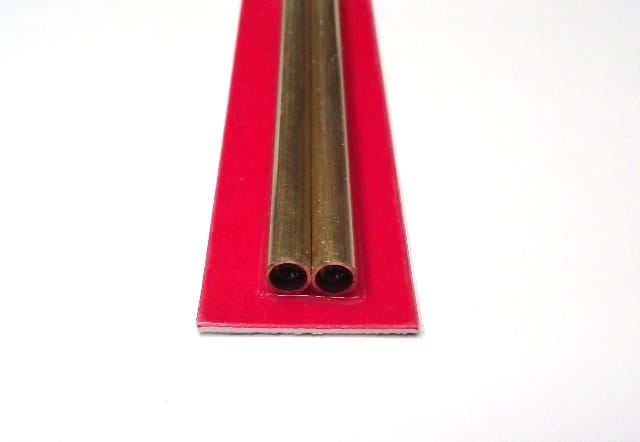 K&S METAL #9824 BRASS ROUND TUBE 6X300MM 2PCS
