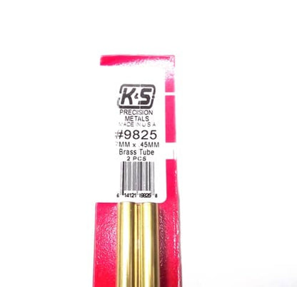 K&S METAL #9825 BRASS ROUND TUBE 7X300MM 2PCS