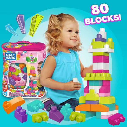 Mega Bloks - First Builders Big Building Bag (pink)  Mattel