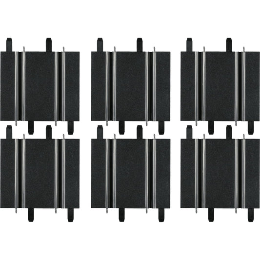 Carrera -  GO 1:43 - Straights 100 mm (3)+ 114 mm (3) - Slot Car Track Accessories