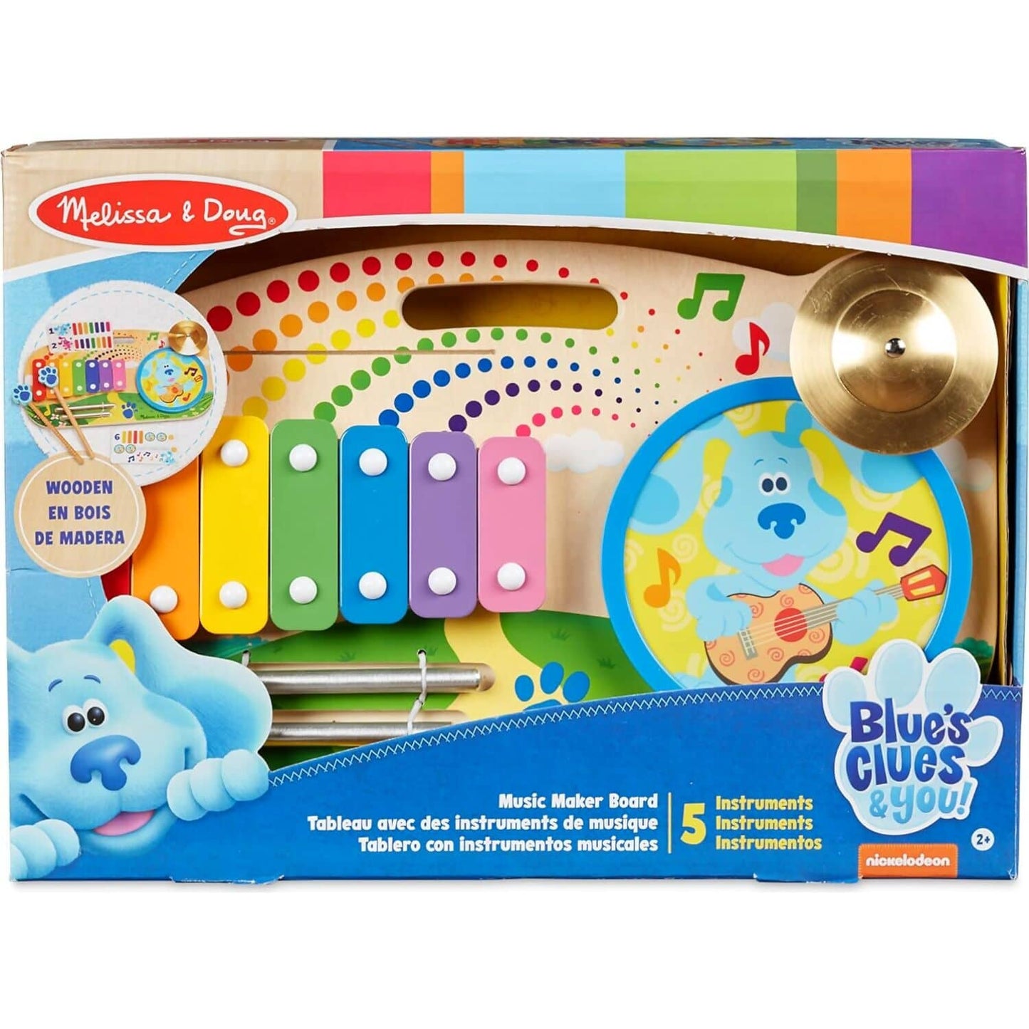 Melissa & Doug - Blue's Clues & You Wooden Music Maker Board