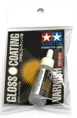 TAMIYA -  ACRYLIC PAINT GLOSS COATING VARNISH 87151 10ml