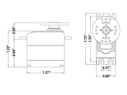 HITEC -  HS-225MG SERVO METAL GEAR