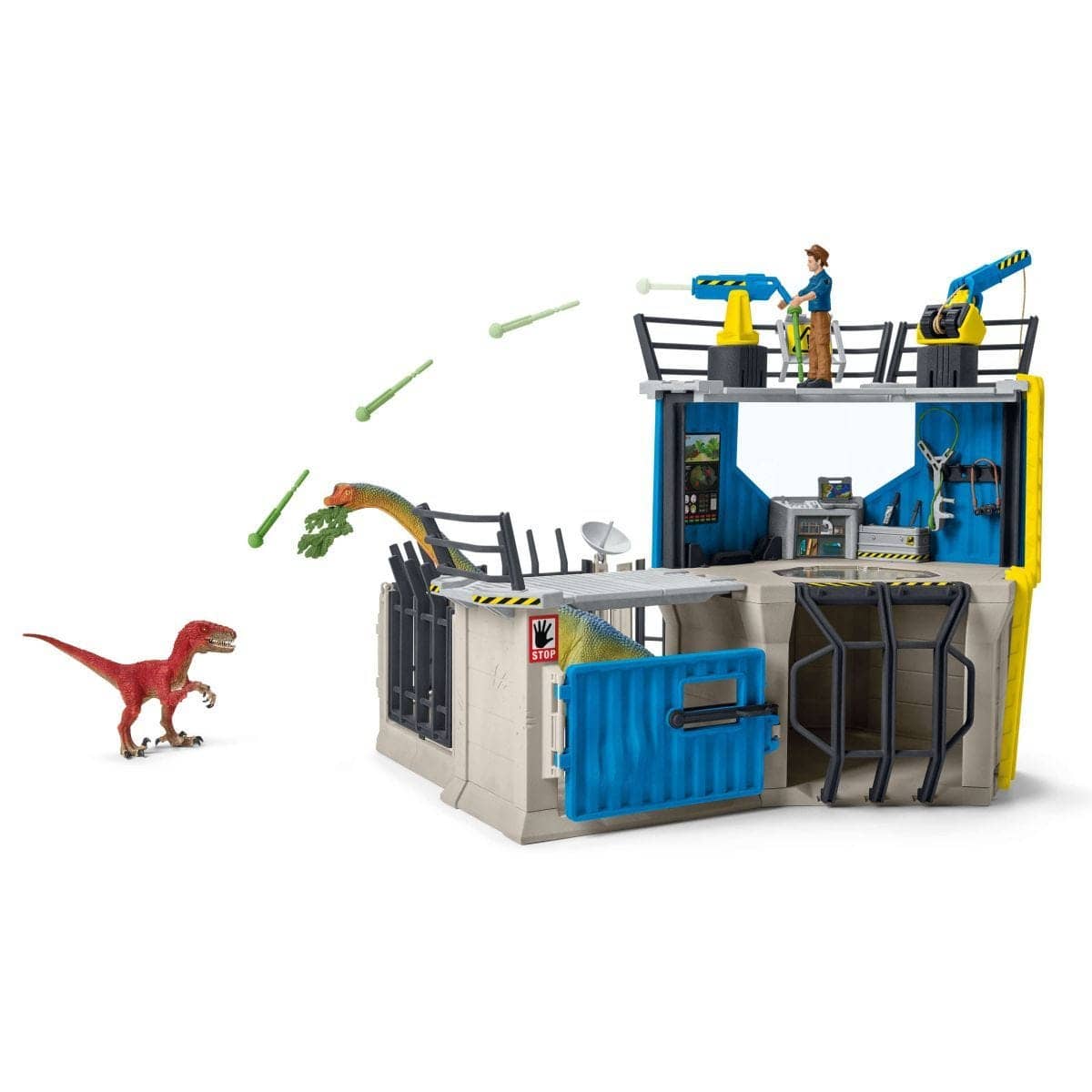 Schleich - Large Dino Research Station Dinosaur Figurine Animal Playset