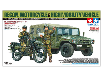 TAMIYA -   1:35   JGSDF Reconnaissance Motorcycle & High Mobility Vehicle Set Limited Edition Static 25188 PLASTIC MODEL KIT