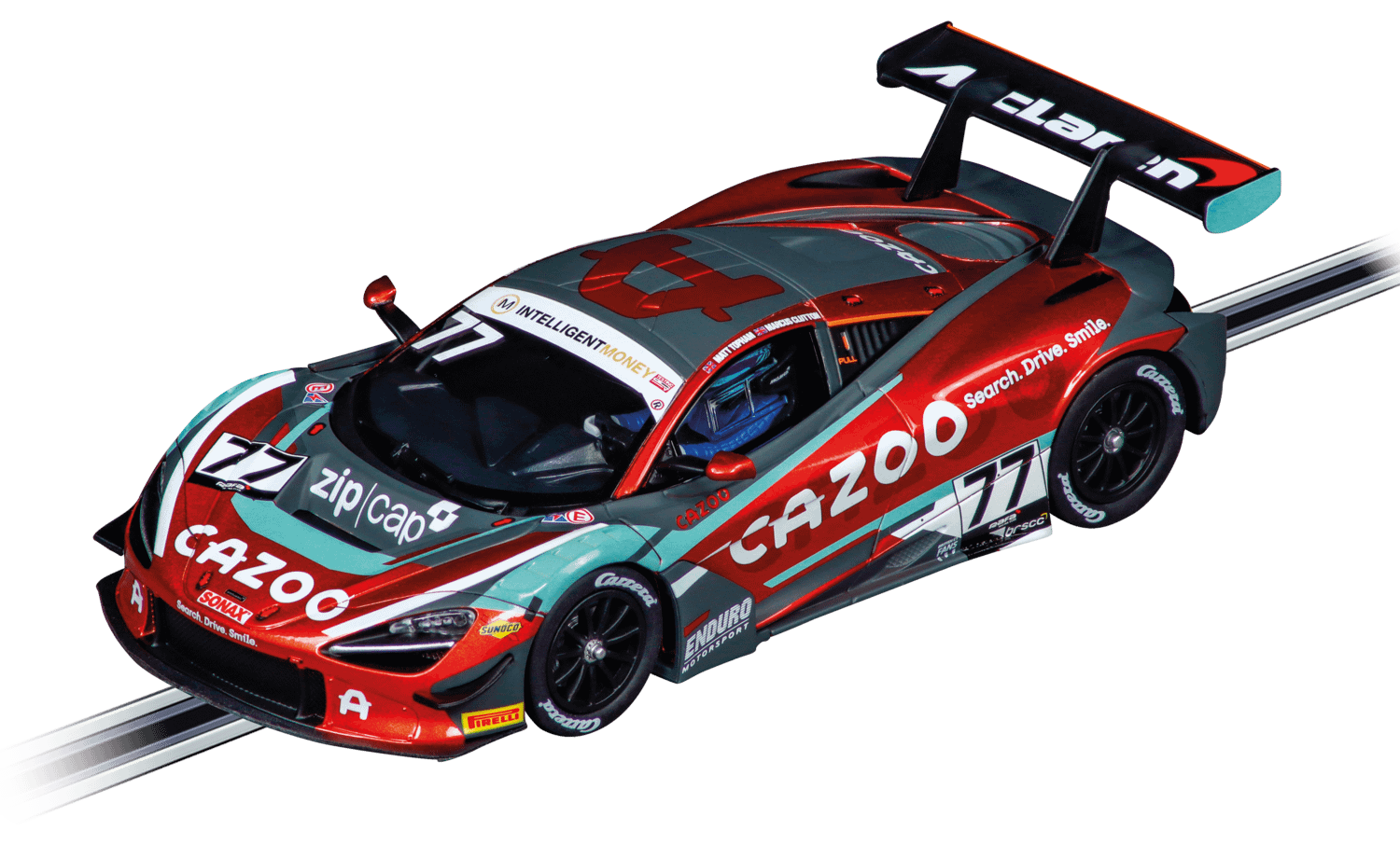 Carrera - 1:32 Evolution McLaren 720S GT3 Enduro Motorsport No.77 British GT 2023 Slot Car Also Suits Scalextric
