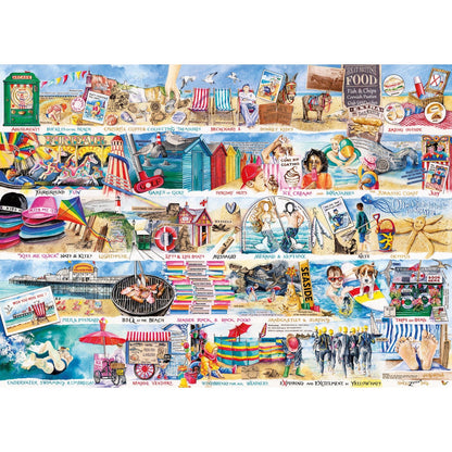 Gibsons - Deckchairs & Donkeys Jigsaw Puzzle 1000 Pieces