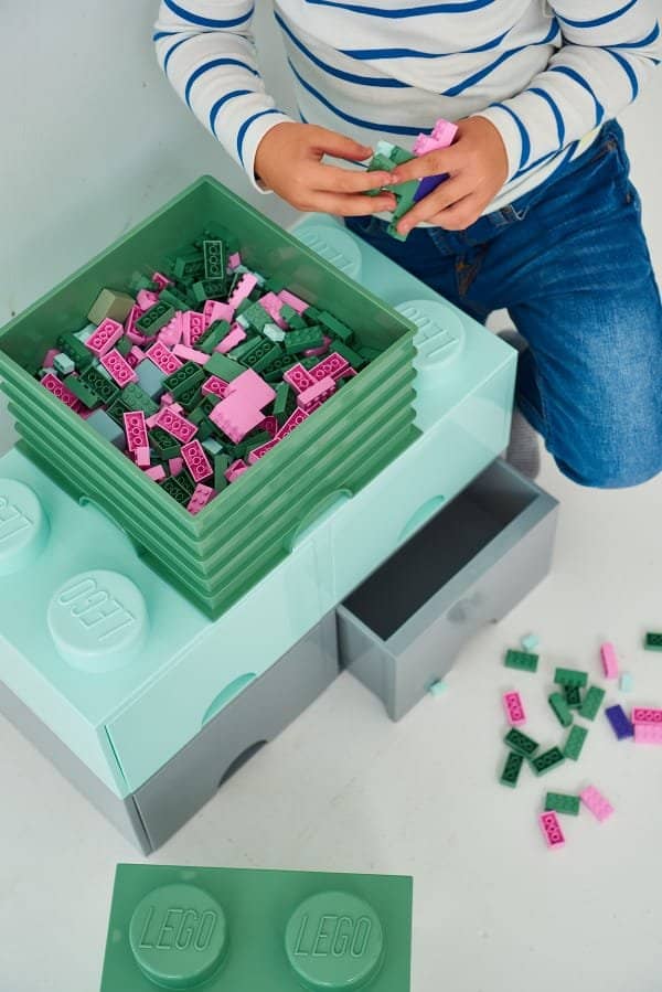 LEGO Storage Brick Drawer 4 (1 Drawer) Dark Green 4005 - Room Copenhagen