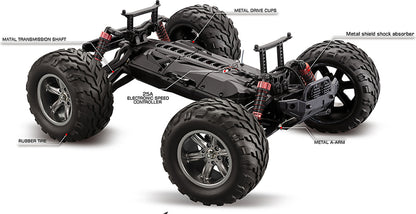 Tornado RC 1:12 Radio Control Truggy RTR V2 Red