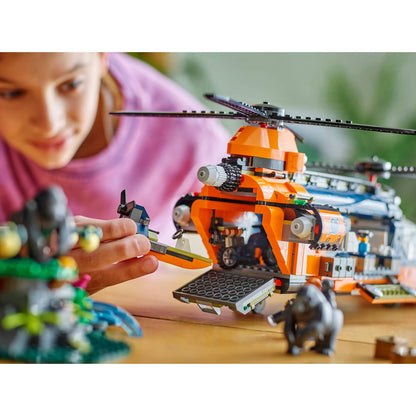 LEGO 60437 Jungle Explorer Helicopter at Base Camp - City