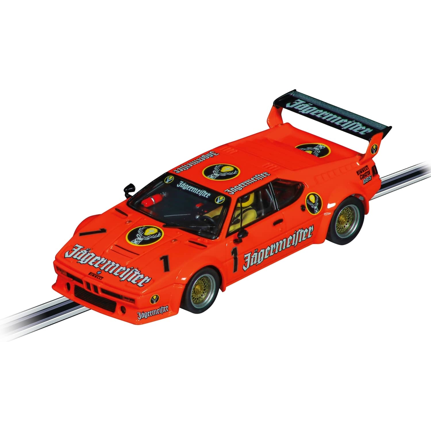 Carrera - Evolution 1:32 - BMW M1 Pro Car Jagermeister Racing Team No.1 - Slot Car Also Suits Scalextric