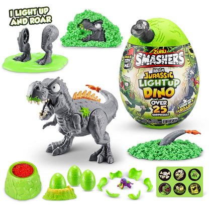 Zuru - Smashers Mega Jurassic Light Up Egg Surprise - Assorted Styles (chosen At Random)