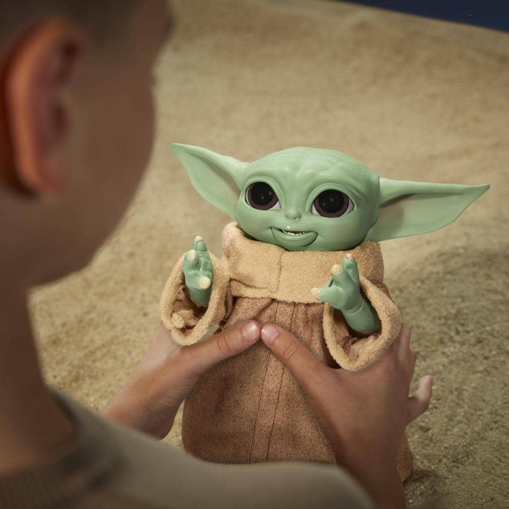 Star Wars Galactic Snackin Grogu 9.25-inch-tall Animatronic Toy Over 40 Sound And Motion Combinations Ages 4 And Up  Hasbro