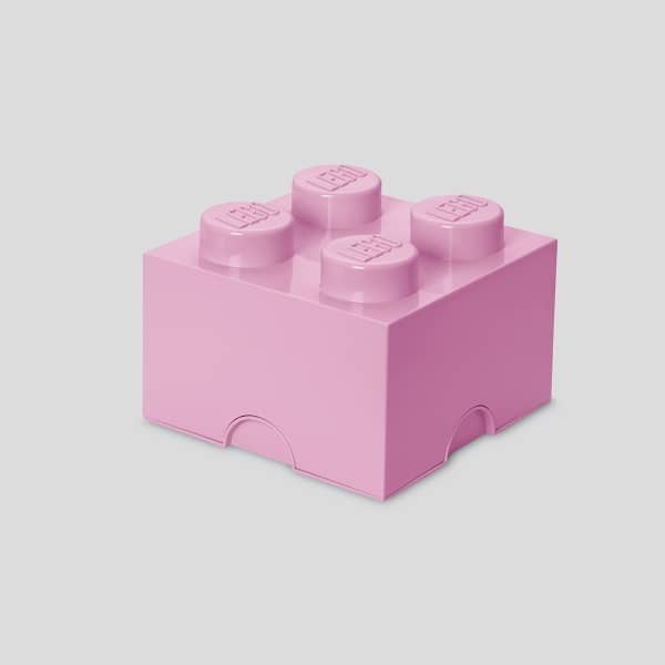 LEGO Storage Brick 4 Light Pink 4003 - Room Copenhagen