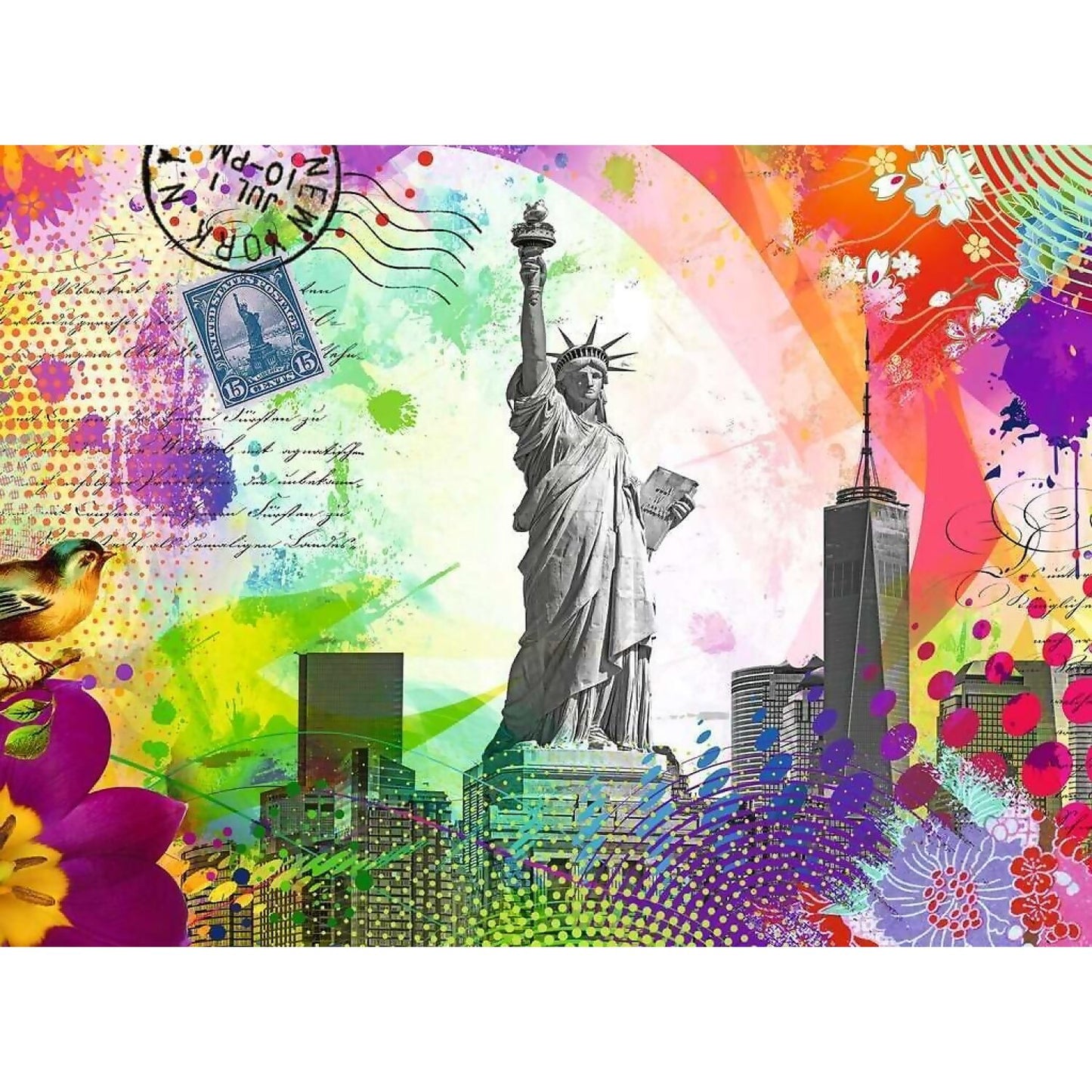 Ravensburger - New York Postcard Jigsaw Puzzle 500 Pieces
