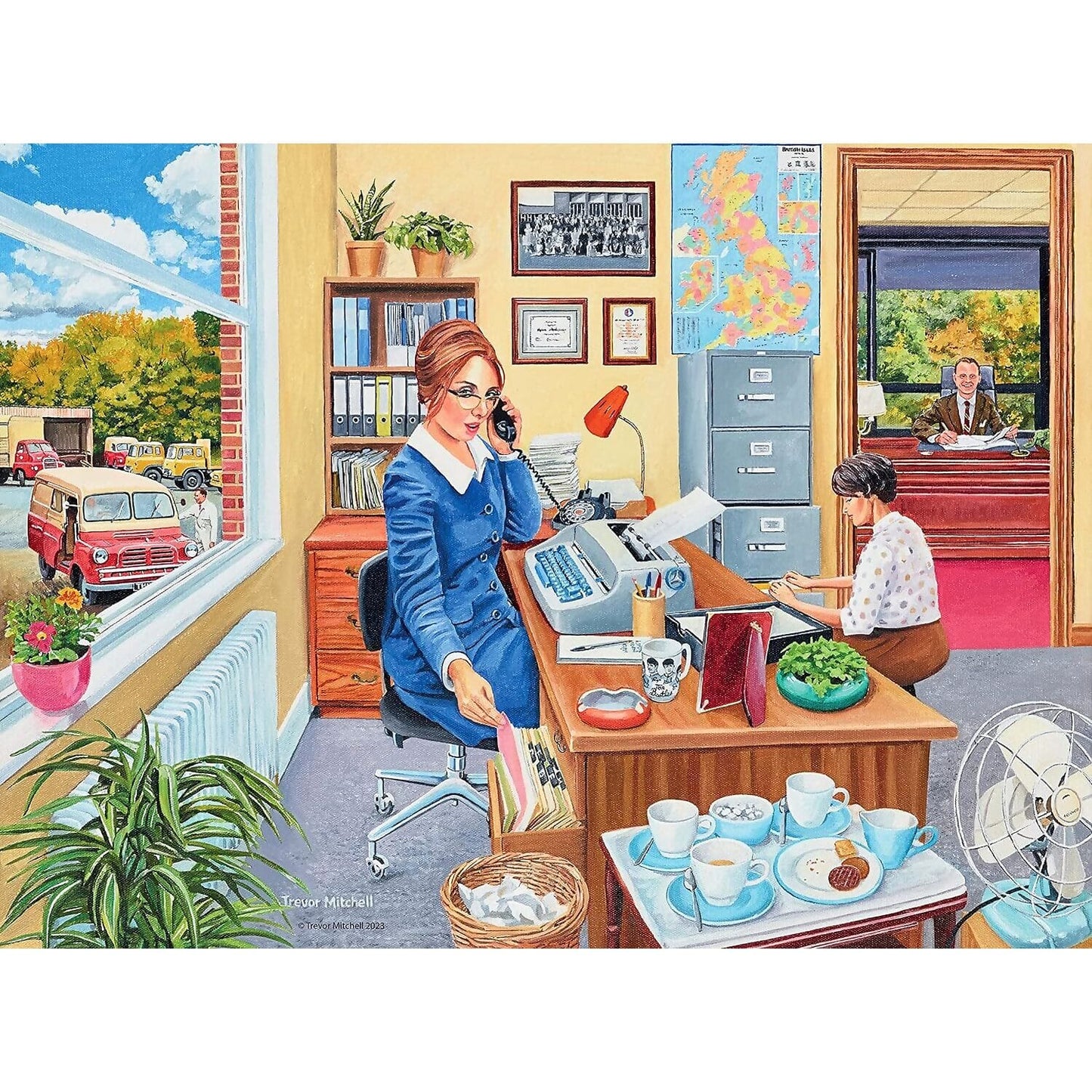 Ravensburger - Happy Days Collection No.6 Work Day Memories Trevor Mitchell Jigsaw Puzzle 4 X 500pc