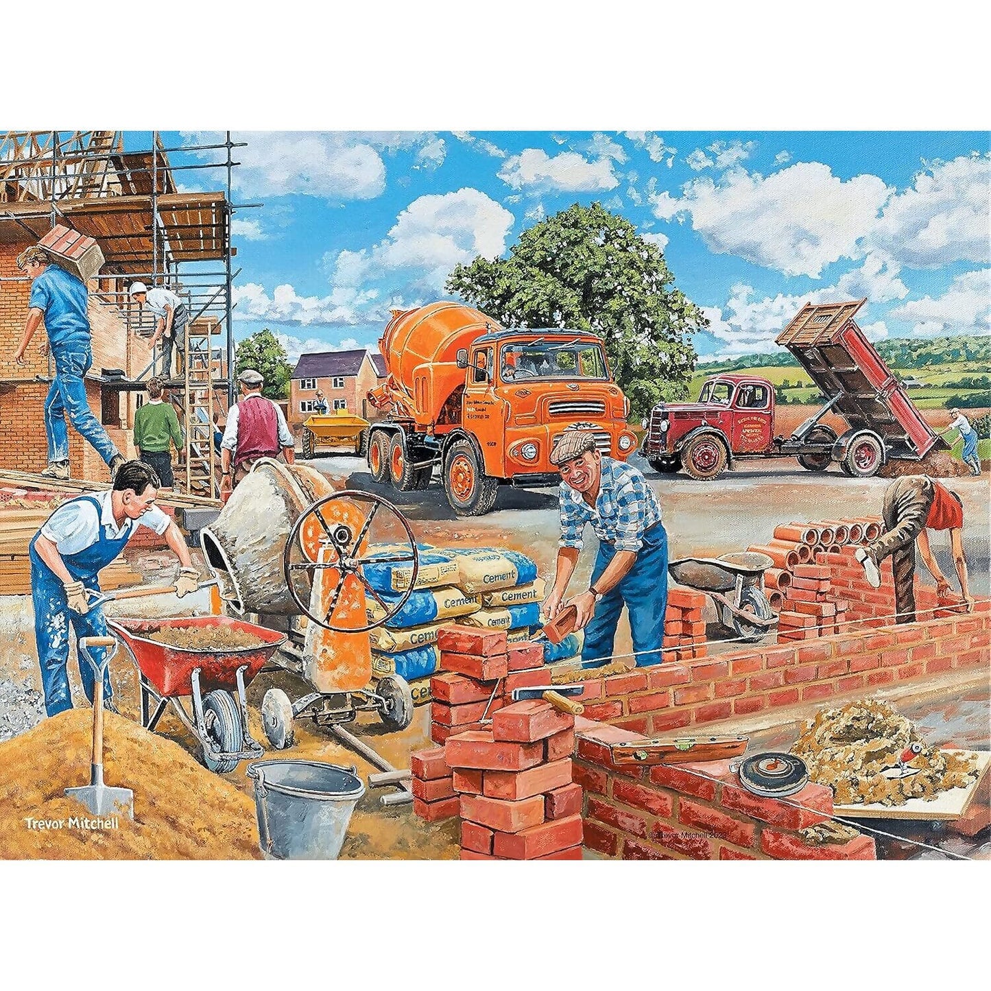 Ravensburger - Happy Days Collection No.6 Work Day Memories Trevor Mitchell Jigsaw Puzzle 4 X 500pc