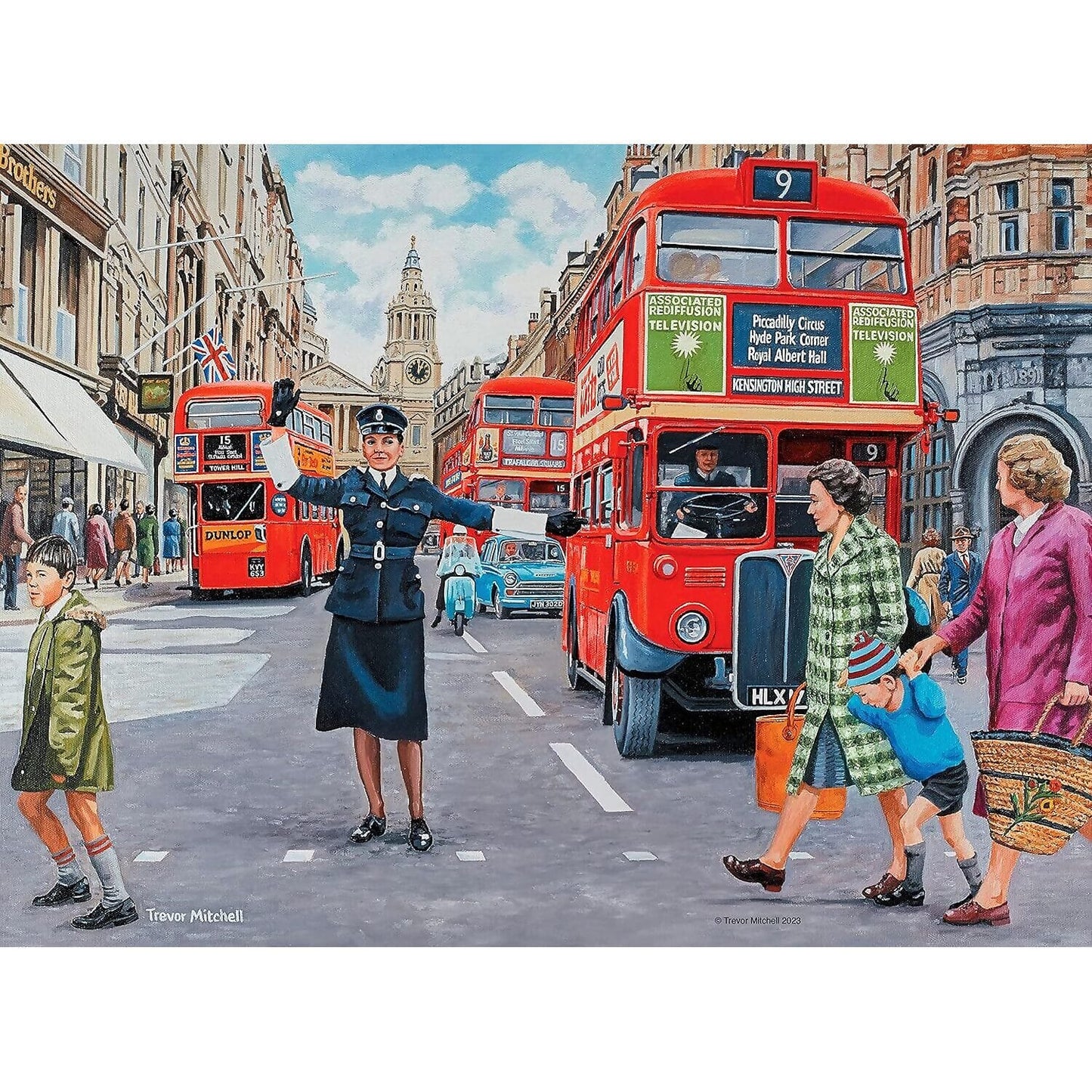 Ravensburger - Happy Days Collection No.6 Work Day Memories Trevor Mitchell Jigsaw Puzzle 4 X 500pc