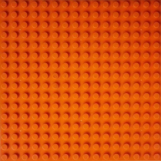 BASEPLATE 16x16 Big Studs Orange Generic Brand